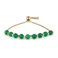 Green Onyx Silver Bracelet