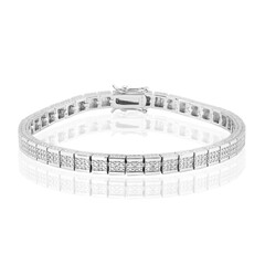 I3 (I) Diamond Silver Bracelet