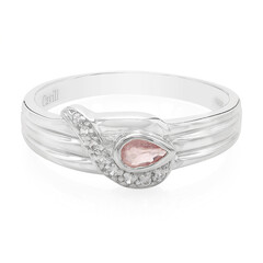 Padparadscha Sapphire Silver Ring