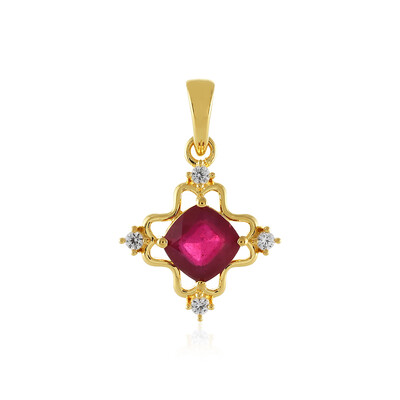 Madagascar Ruby Silver Pendant