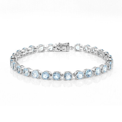 Sky Blue Topaz Silver Bracelet