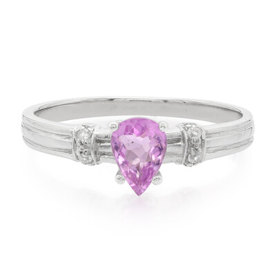 Pink Cuprian Tourmaline Silver Ring