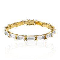 White Topaz Silver Bracelet