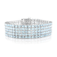 Sky Blue Topaz Silver Bracelet