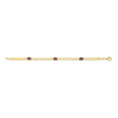 Burmese Ruby Silver Bracelet