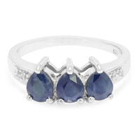 Blue Sapphire Silver Ring