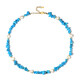 Blue Howlite Silver Necklace (Riya)