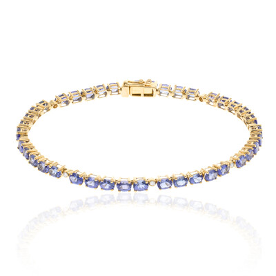 9K AAA Tanzanite Gold Bracelet