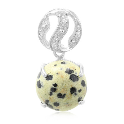 Dalmatian Jasper Silver Pendant