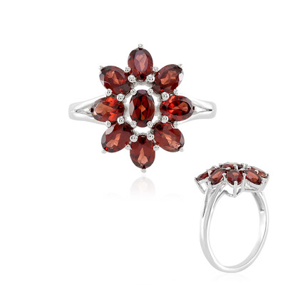 Mozambique Garnet Silver Ring