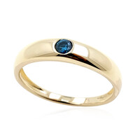 9K SI2 Blue Diamond Gold Ring