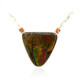 14K Ammolite Gold Necklace (de Melo)