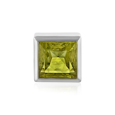 Lemon Quartz Silver Pendant (MONOSONO COLLECTION)