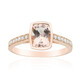 14K AAA Morganite Gold Ring (CIRARI)