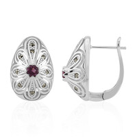 Rhodolite Silver Earrings (Annette classic)