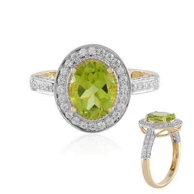 18K Peridot Gold Ring
