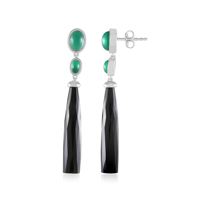 Black Onyx Silver Earrings (KM by Juwelo)