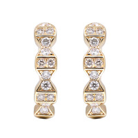 14K I1 (H) Diamond Gold Earrings (CIRARI)