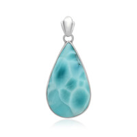 Larimar Silver Pendant