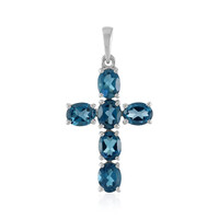 London Blue Topaz Silver Pendant
