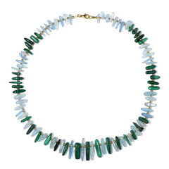 Golden Hematite Silver Necklace (Riya)