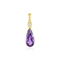 Siberian Amethyst Silver Pendant