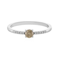 I2 Brown Diamond Platinium Ring