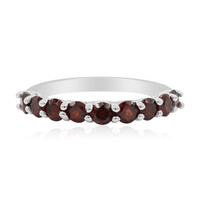 Garnet Silver Ring