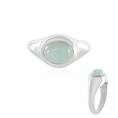 Aquamarine Silver Ring