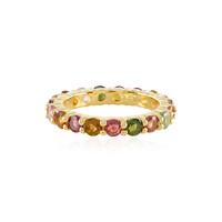 Fancy Tourmaline Silver Ring