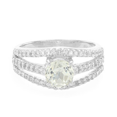 Canary Kunzite Silver Ring
