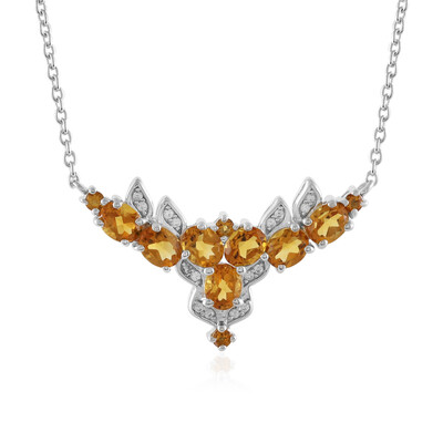 Madeira Citrine Silver Necklace