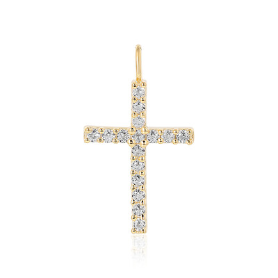 White Topaz Silver Pendant