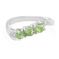 Russian Apatite Silver Ring