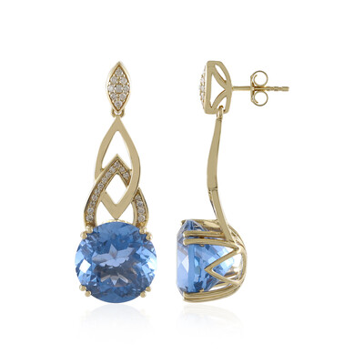 14K Colour Change Fluorite Gold Earrings (de Melo)