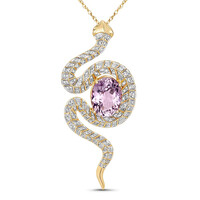 14K Kunzite Gold Necklace (SUHANA)