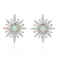 Welo Opal Silver Earrings (Dallas Prince Designs)