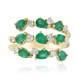 14K AAA Zambian Emerald Gold Ring (CIRARI)