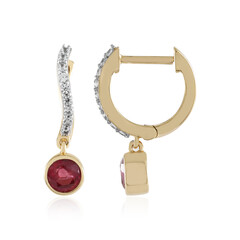 Madagascar Ruby Silver Earrings