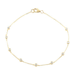 9K IF (G) Diamond Gold Bracelet (de Melo)