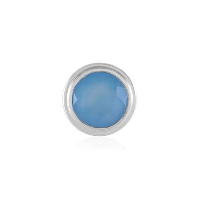 Blue Chalcedony Silver Pendant (MONOSONO COLLECTION)