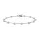 White Topaz Silver Bracelet