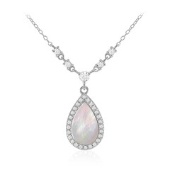 Mother of Pearl Silver Necklace