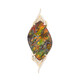 14K Ammolite Gold Pendant (de Melo)