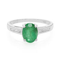 Bahia Emerald Silver Ring