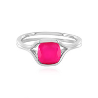 Raspberry Chalcedony Silver Ring
