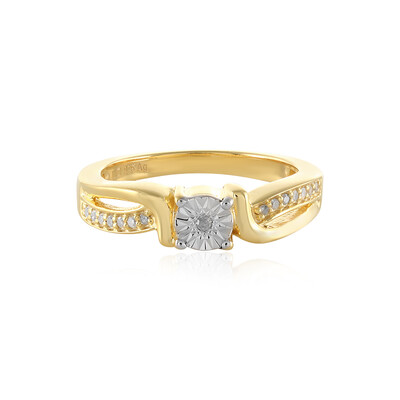 I3 (H) Diamond Silver Ring