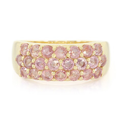 18K Unheated Padparadscha Sapphire Gold Ring (AMAYANI)