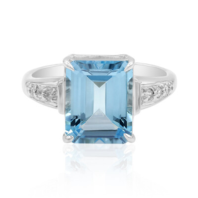 Sky Blue Topaz Silver Ring