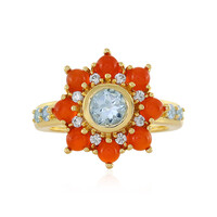 Aquamarine Silver Ring